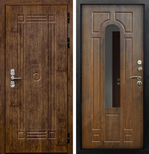 Входная зеркальная дверь №34