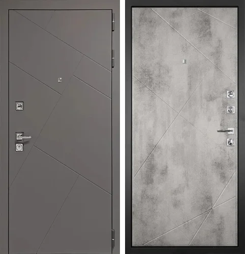 Уличная дверь в частный дом с терморазрывом №96