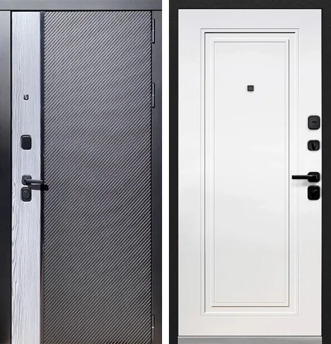 Рифленая входная дверь №115