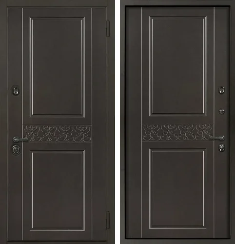 Дверь металлическая серая №37