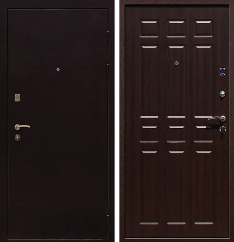 Дверь металлическая входная дачная №14