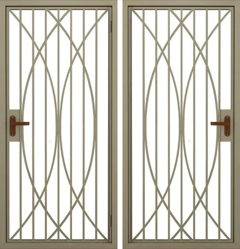 Металлическая решетчатая тамбурная дверь №6 размером 960x2050 мм