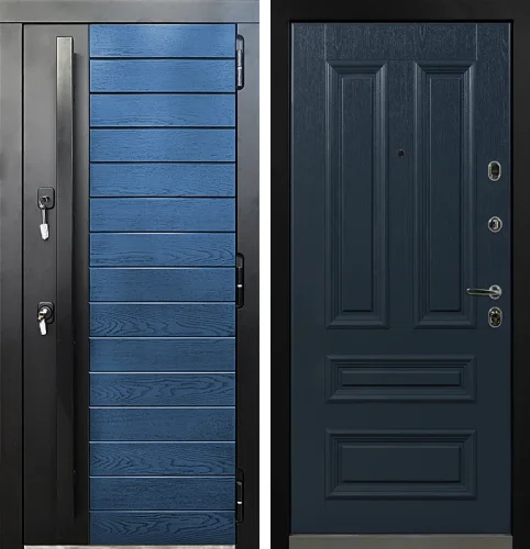 Металлическая дверь с терморазрывом для дачи №65 размером 860x2050 мм