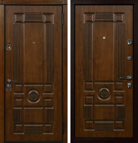 Входная металлическая дверь в частный дом №44