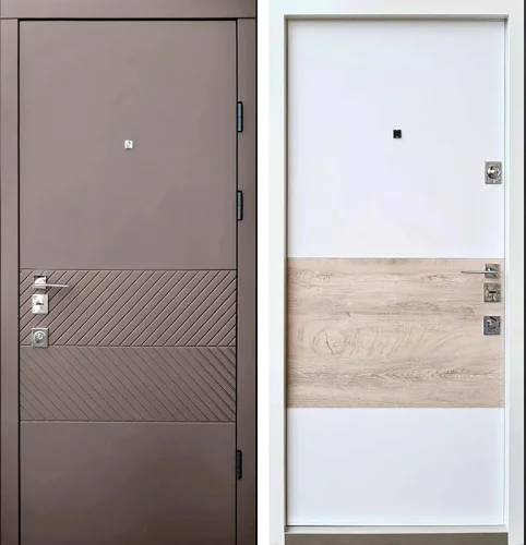 Входная дверь терморазрыв №76 размером 860x2050 мм