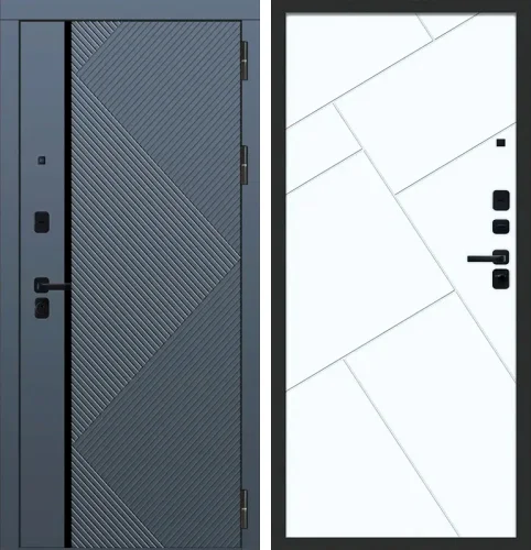 Синяя входная дверь в квартиру №41