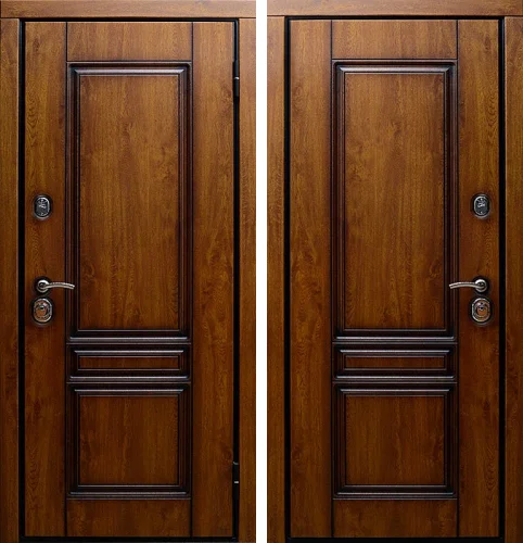 Дверь входная деревянная утепленная №10