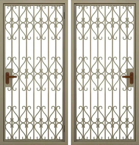 Решетчатая дверь металлическая №2