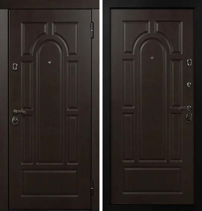 Термостойкая дверь входная металлическая уличная №28
