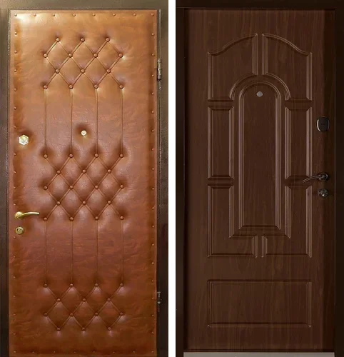 Железная дверь с дермантином №10