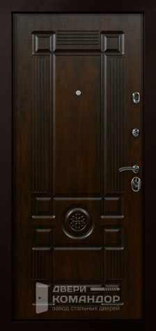 Дверь входная на дачу теплая №18 размером 960x2050 мм - внутренняя сторона