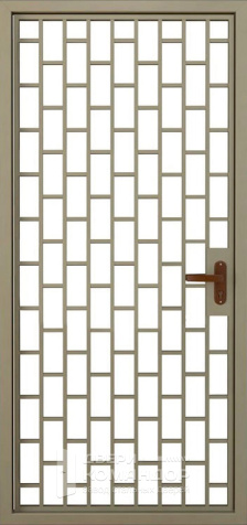 Решетчатая дверь металлическая на лестничную площадку №4 размером 960x2050 мм - внутренняя сторона