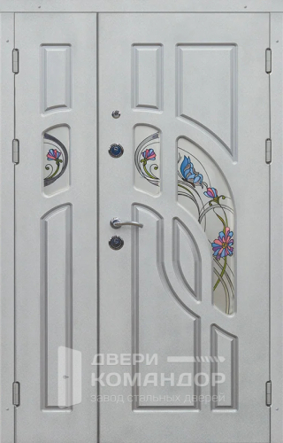 Дверь слоновая кость массив №58 с замками CISA