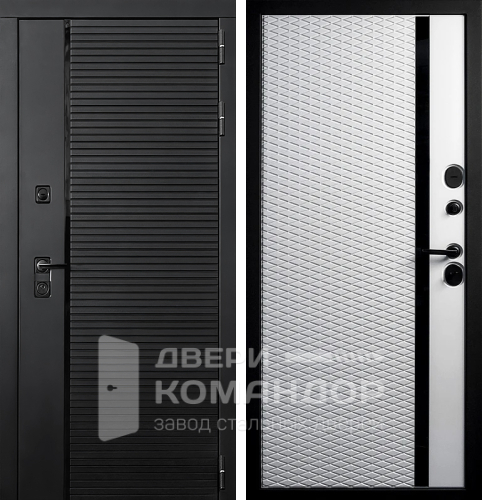 Дверь металлическая входная уличная с терморазрывом №62 размером 860x2050 мм