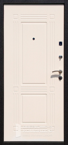 Входная дверь для квартиры черная №98 размером 960x2050 мм - внутренняя сторона