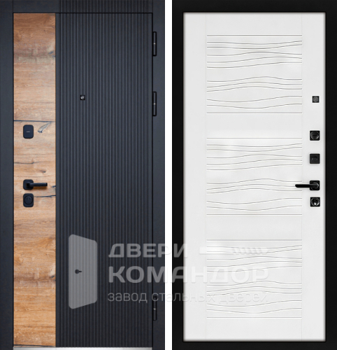 Стальная дверь вертикаль №107 с замками KALE