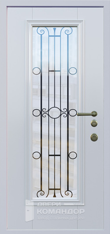 Дверь с терморазрывом и окном №23 размером 860x2050 мм - внутренняя сторона