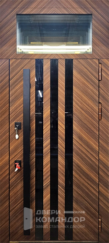 Входная дверь с окном сверху №17 - наружная сторона