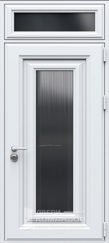 Высокая входная дверь с металлобагетом №38 - наружная сторона