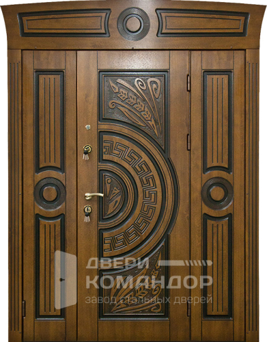 Дверь из массива кедра №44 с замками CISA