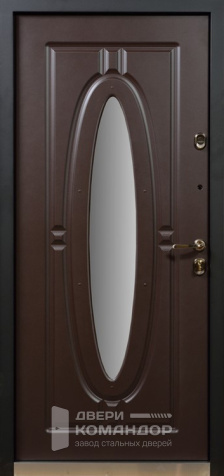 Входная дверь со стеклом в частный дом №13 размером 860x2050 мм - внутренняя сторона