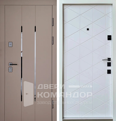 Стальная дверь с отделкой МДФ №125 с замками CISA