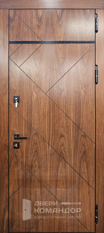 Входная дверь с верхней фрамугой в квартиру №19 - наружная сторона