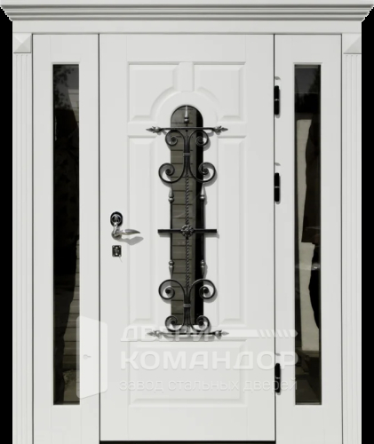 Дверь входная с терморазрывом и стеклопакетом №57 с замками CISA