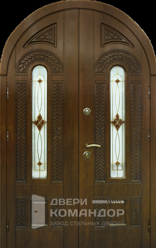 Арочная входная дверь в частный дом №35