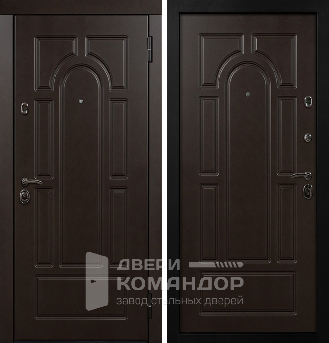 Термостойкая дверь входная металлическая уличная №28 с замками CISA