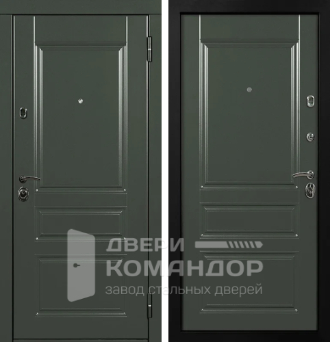 Зеленая входная дверь №38 размером 900x2000 мм