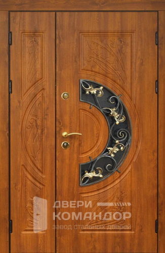 Широкая входная дверь для загородного дома №53 с замками CISA