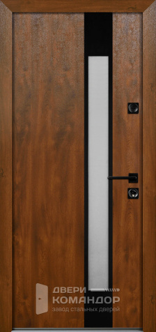 Уличная дверь со стеклопакетом №1 - внутренняя сторона