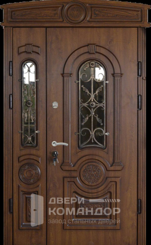 Входная парадная дверь со стеклом №10