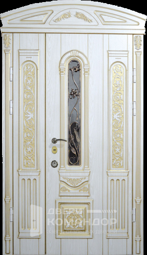 Дверь парадная белая №5 с замками KALE